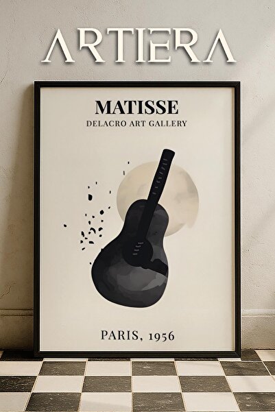 HİGUERA Σειρά Matisse Paper Cuttings Μινιμαλιστικό μοτίβο κιθάρας Ζωγραφική τ...