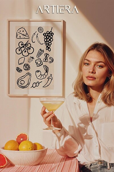 HİGUERA Fruits - Μοντέρνο μεσογειακό ιταλικό στυλ Ξύλινο τραπέζι κουζίνας, Δι...