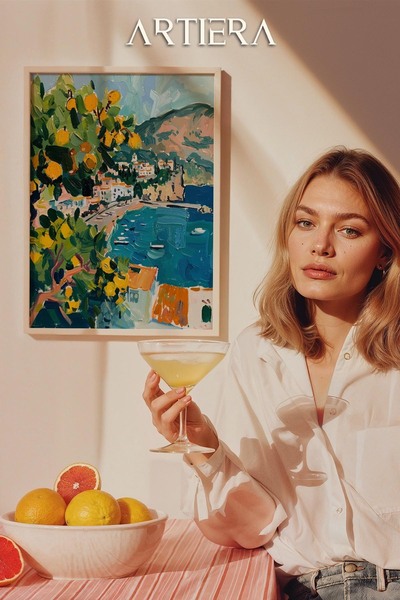 HİGUERA Amalfi Μοντέρνο Μεσογειακό Ιταλικό Στιλ Ξύλινο Τραπέζι Κουζίνας, Διακ...