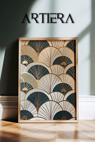 HİGUERA Βοτανικά μοτίβα Vintage Japandi Art Πίνακας τοίχου με φυσικό ξύλινο π...