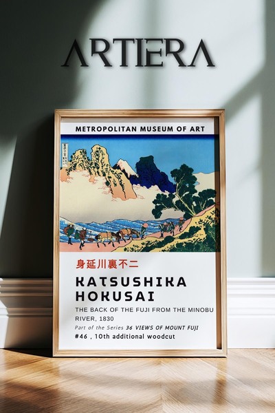 HİGUERA Katsushika Hokusai Διάσημος ζωγράφος Vintage Japandi Art Ζωγραφική το...