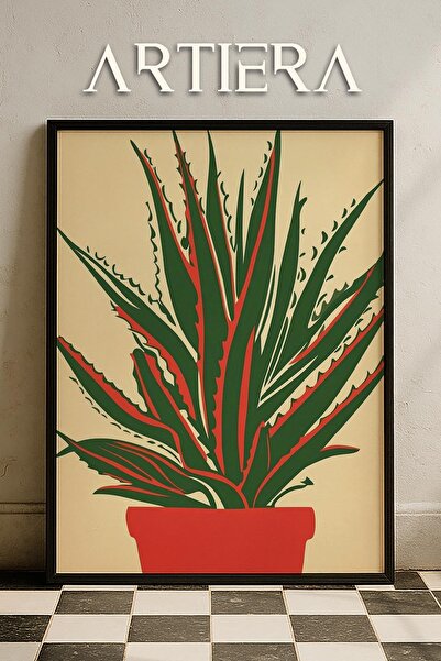 HİGUERA Maximalist Flowers - Πίνακας Κουζίνας με Ξύλινο Πλαίσιο, Διακόσμηση Κ...