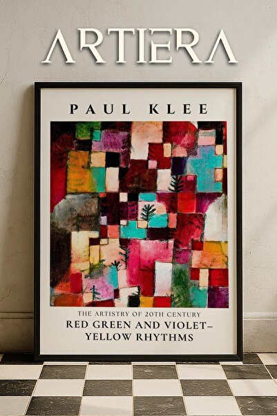 HİGUERA Paul Klee (1879-1940) Κόκκινο Πράσινο Μωβ-Κίτρινο Ρυθμοί Ακουαρέλα Ζω...
