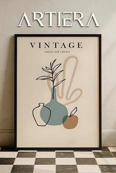 HİGUERA Matisse Paper Cuttings Series Minimalist Vase Flowers Pictură murală ...