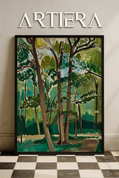 HİGUERA Henri Matisse (1869-1954) Yağlı Boya Stili Modern Doğal Ahşap Çerçeve...