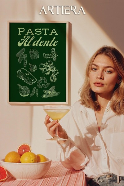 HİGUERA Λαχανικά - Μοντέρνο μεσογειακό ιταλικό στυλ Ξύλινο Πίνακας Κουζίνας, ...