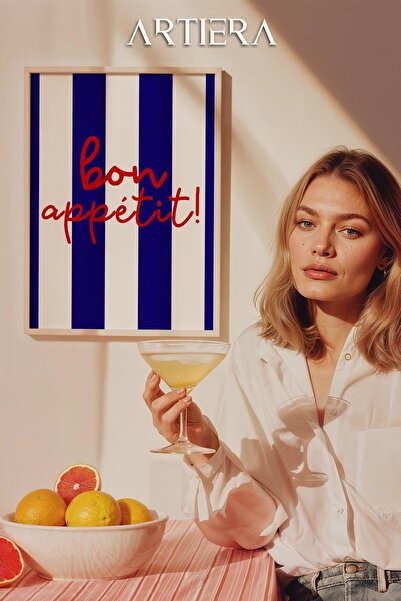 HİGUERA Τυπογραφία Μοντέρνα Μεσογειακή Ιταλική Ζωγραφική Κουζίνας με Ξύλινο Π...