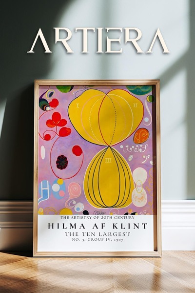 HİGUERA Hilma af Klint 1862-1944 Μοντέρνα Αφηρημένη Επιστημονική Τέχνη Πίνακα...