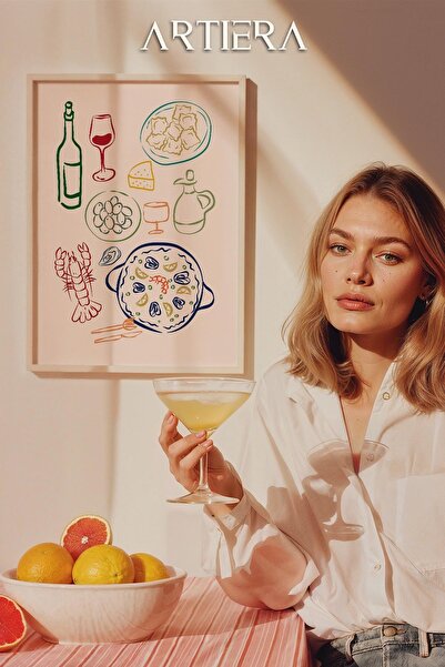 HİGUERA Μοντέρνα Τραπεζαρία - Τραπέζι κουζίνας με ξύλινο πλαίσιο μεσογειακού ...