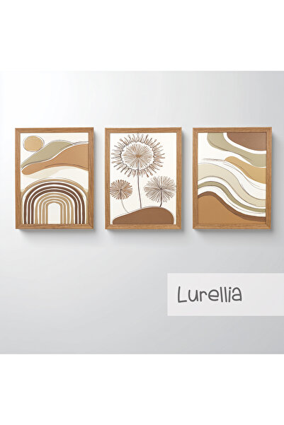 Ahsen resim çerçeve Set de 3 tablouri înrămate - Picturi abstracte pentru dec...