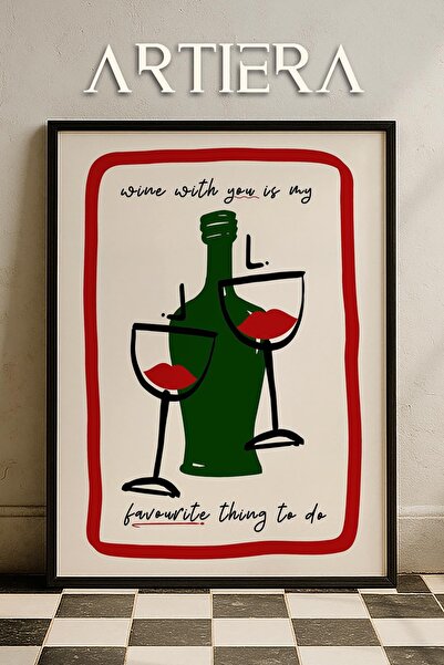 HİGUERA Τυπογραφία Μοντέρνα Μεσογειακή Ιταλική Ζωγραφική Κουζίνας με Ξύλινο Π...