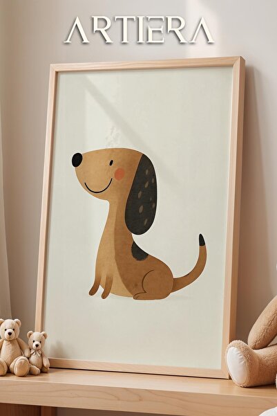 HİGUERA Διακόσμηση αγοριού με θέμα το χαριτωμένο σκυλί ζωάκι Ζωγραφική τοίχου...