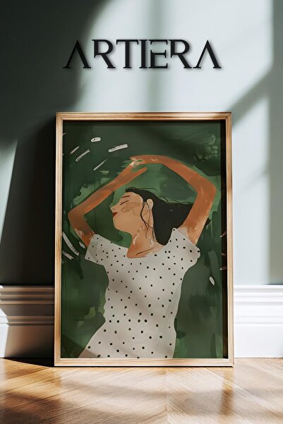 HİGUERA Φιγούρα ήρεμης γυναίκας Αφηρημένο γυναικείο πορτρέτο Σύγχρονη τέχνη Ζ...