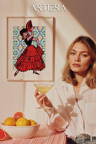 HİGUERA Μοντέρνα μεσογειακή ισπανική κουλτούρα ζωγραφική κουζίνας με ξύλινο π...