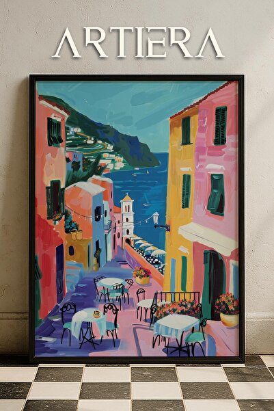 HİGUERA Salerno Μοντέρνο Μεσογειακό Ιταλικό Στιλ Ξύλινο Τραπέζι Κουζίνας, Δια...