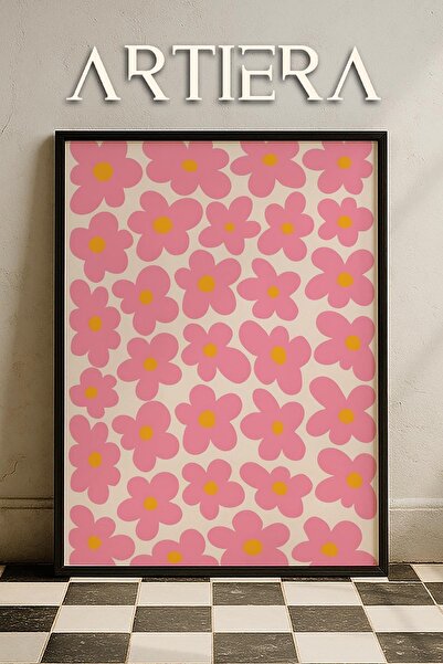 HİGUERA Matisse Paper Cuttings Seria Abstractă Roz Abstracte Flori Pictură de...