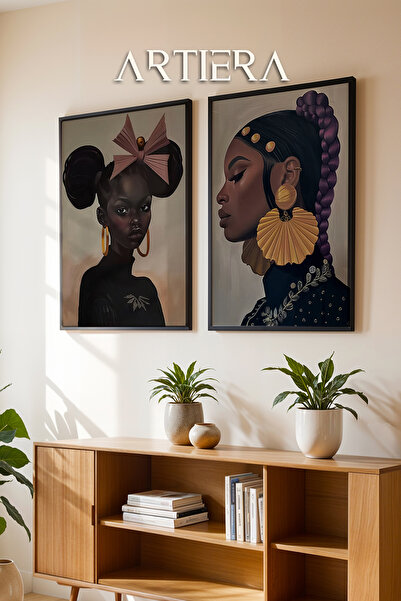 HİGUERA Χρυσό Λεπτομερές Πορτρέτο Ελαιογραφία Feel Διπλό Ξύλινο Πλαίσιο Ζωγρα...