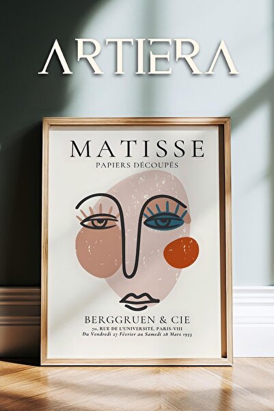 HİGUERA Matisse Paper Cuttings Picasso Abstract Γυναικεία Σιλουέτα Γήινες Απο...