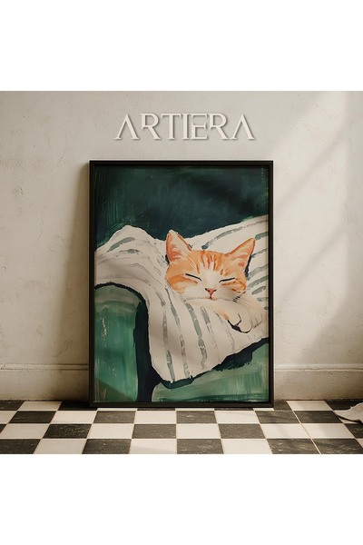 HİGUERA Μινιμαλιστική αφηρημένη ζωγραφική τοίχου με ξύλινο πλαίσιο στο σαλόνι