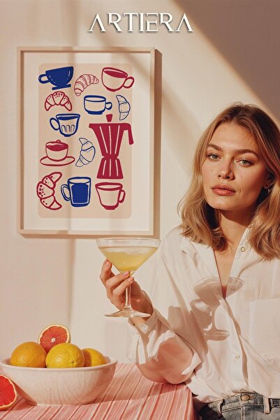 HİGUERA Καφέ - Μοντέρνο μεσογειακό ιταλικό στυλ Ξύλινο τραπέζι κουζίνας, Διακ...