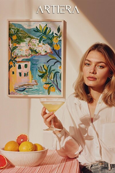 HİGUERA Amalfi Μοντέρνο Μεσογειακό Ιταλικό Στιλ Ξύλινο Τραπέζι Κουζίνας, Διακ...