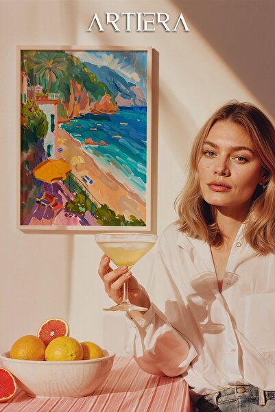 HİGUERA Amalfi Μοντέρνο Μεσογειακό Ιταλικό Στιλ Ξύλινο Τραπέζι Κουζίνας, Διακ...