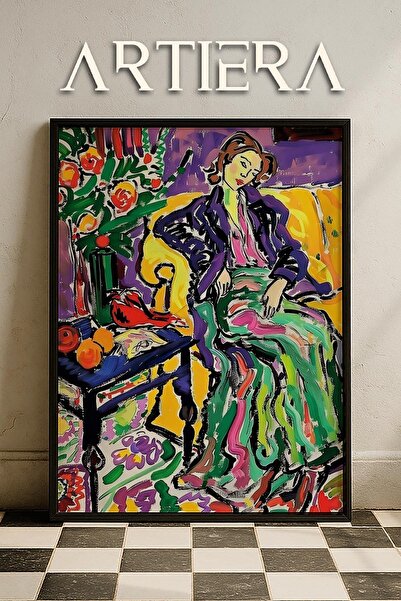 HİGUERA Henri Matisse (1869-1954) Εμπνευσμένη ελαιογραφία σε στυλ μοντέρνας φ...