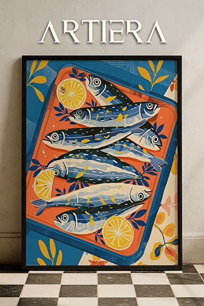 HİGUERA Ψάρια - Μεσογειακό ιταλικό στυλ Ξύλινο Πίνακας Κουζίνας, Διακόσμηση Κ...