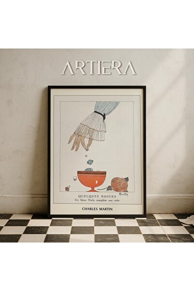 HİGUERA Asian Tea Culture Vintage Japandi Art Ζωγραφική τοίχου με ξύλινο πλαίσιο