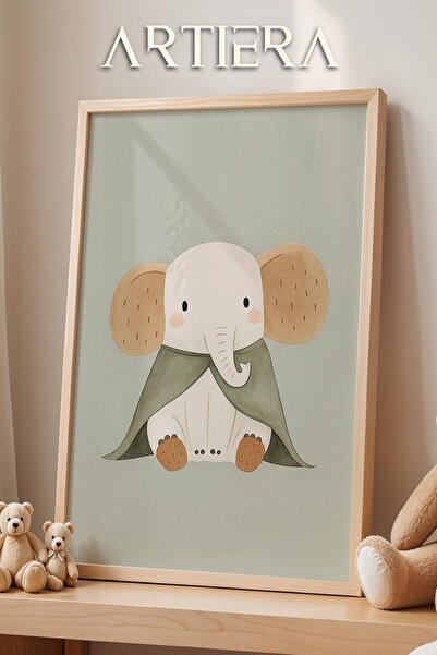 HİGUERA Χαριτωμένος ελέφαντας με θέμα το ζώο Διακόσμηση παιδικού δωματίου για...