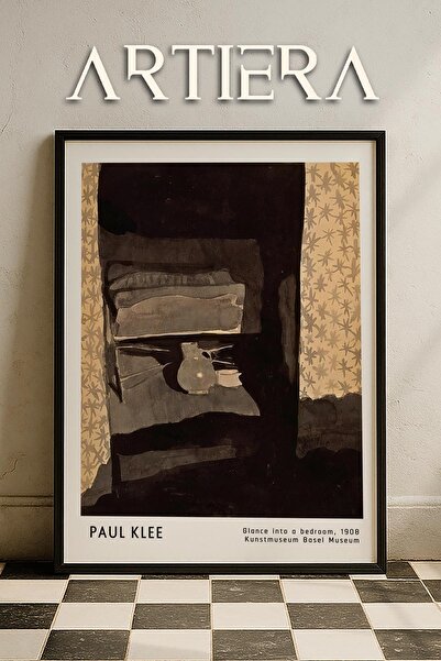 HİGUERA Paul Klee (1879-1940) Ένα ματάκι σε μια κρεβατοκάμαρα 1908 Ακουαρέλα ...