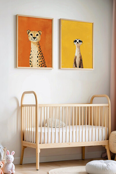 HİGUERA 2 τεμαχίων Animal World Βρεφικό δωμάτιο και παιδικό δωμάτιο Ζωγραφική...