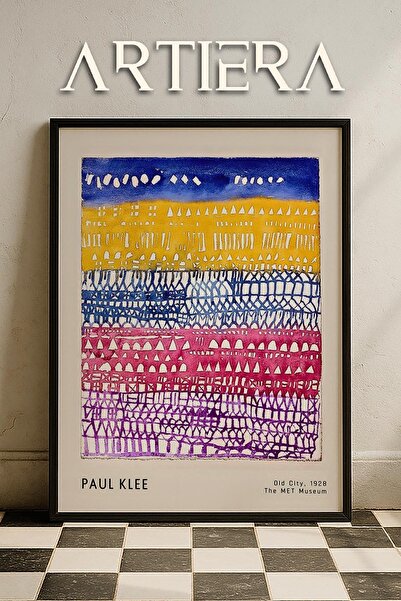 HİGUERA Paul Klee (1879-1940) Παλιά Πόλη 1928 Ακουαρέλα Ζωγραφική τοίχου με φ...