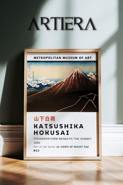 HİGUERA Katsushika Hokusai Διάσημος ζωγράφος Vintage Japandi Art Ζωγραφική το...