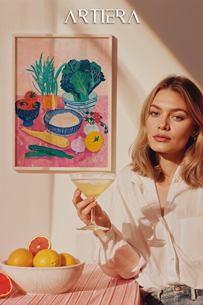 HİGUERA Λαχανικά - Μεσογειακό ιταλικό στυλ Ξύλινο Πίνακας Κουζίνας, Διακόσμησ...