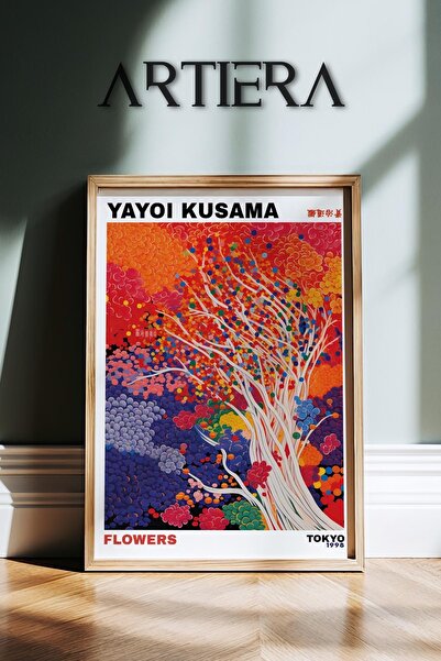 HİGUERA Yayoi Kusama Διάσημος Ζωγράφος Πολύχρωμος Μοντέρνος Vintage Ζωγραφική...