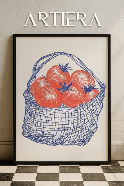 HİGUERA Λαχανικά - Μεσογειακό ιταλικό στυλ Ξύλινο Πίνακας Κουζίνας, Διακόσμησ...