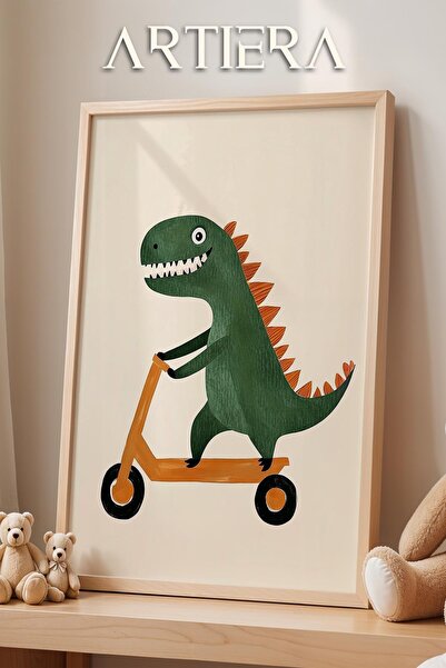 HİGUERA Μινιμαλιστική διακόσμηση παιδικού δωματίου με θέμα το σκούτερ με ξύλι...