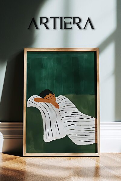 HİGUERA Αναψυχής αφηρημένο πορτρέτο αγοριού Μινιμαλιστικό ζωγραφική τοίχου με...