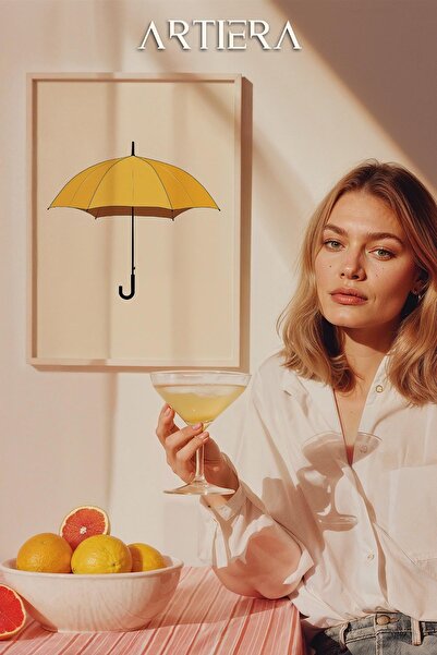 HİGUERA Ομπρέλα - Τραπέζι κουζίνας με ξύλινο πλαίσιο μεσογειακού ιταλικού στυ...