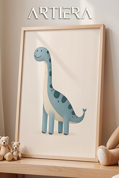 HİGUERA Χαριτωμένο μπλε δεινόσαυρος μινιμαλιστικός αγοράκι Διακόσμηση παιδικο...