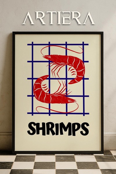 HİGUERA Τυπογραφία Μοντέρνα Μεσογειακή Ιταλική Ζωγραφική Κουζίνας με Ξύλινο Π...