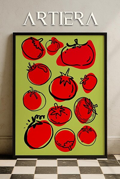 HİGUERA Λαχανικά - Μοντέρνο μεσογειακό ιταλικό στυλ Ξύλινο Πίνακας Κουζίνας, ...