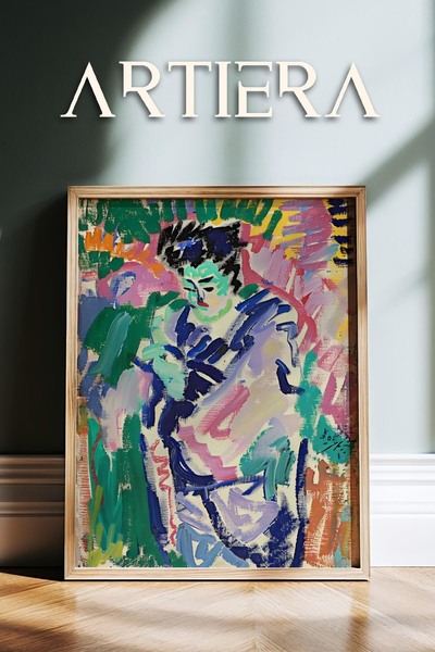 HİGUERA Henri Matisse (1869-1954) Εμπνευσμένη ελαιογραφία σε στυλ μοντέρνας φ...