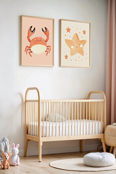 HİGUERA Αστερίας και καβούρι - Πίνακας παιδικού δωματίου και βρεφικού δωματίο...