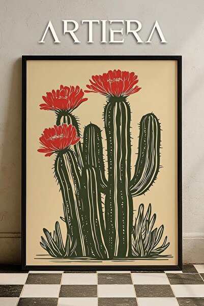 HİGUERA Maximalist Flowers - Πίνακας Κουζίνας με Ξύλινο Πλαίσιο, Διακόσμηση Κ...