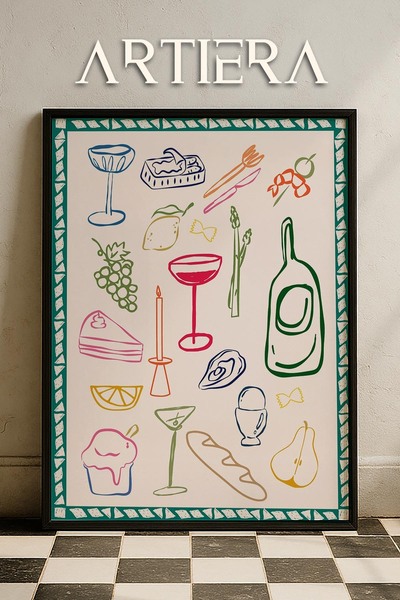 HİGUERA Μοντέρνα Τραπεζαρία - Τραπέζι κουζίνας με ξύλινο πλαίσιο μεσογειακού ...