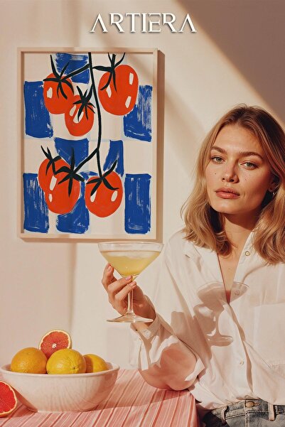 HİGUERA Λαχανικά - Μεσογειακό ιταλικό στυλ Ξύλινο Πίνακας Κουζίνας, Διακόσμησ...