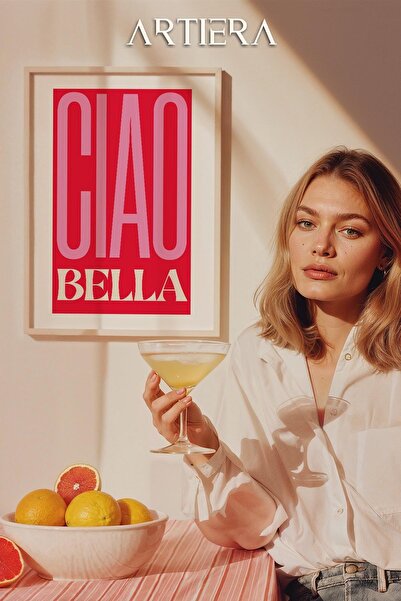 HİGUERA Τυπογραφία Μοντέρνα Μεσογειακή Ιταλική Ζωγραφική Κουζίνας με Ξύλινο Π...