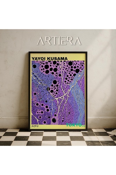 HİGUERA Yayoi Kusama Διάσημος Ζωγράφος Πολύχρωμος Μαξιμαλιστής Vintage Ζωγραφ...